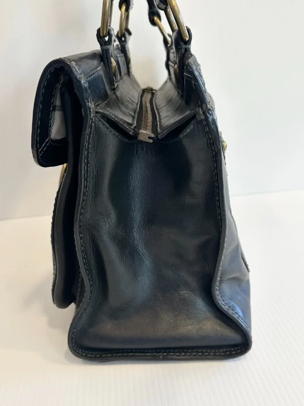 COACH Bleecker Legacy Tattersall Shopper with Matching Mini Pouch - Picture 4 of 16
